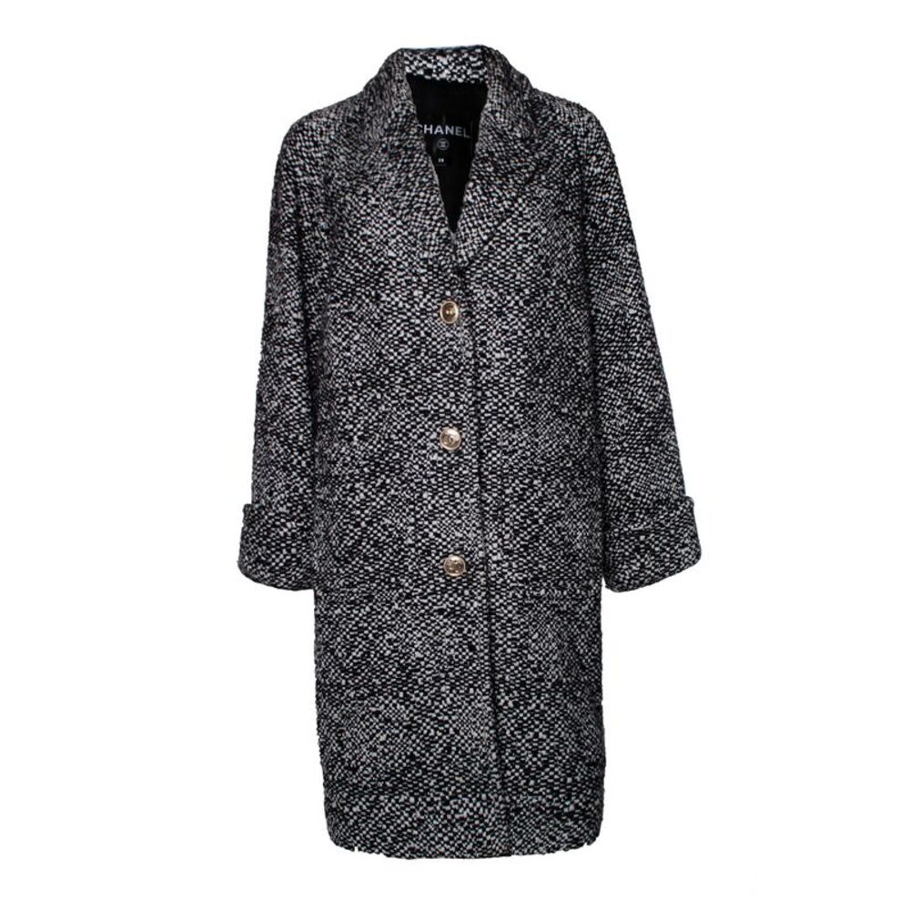 Chanel Wool tweed sequinned coat